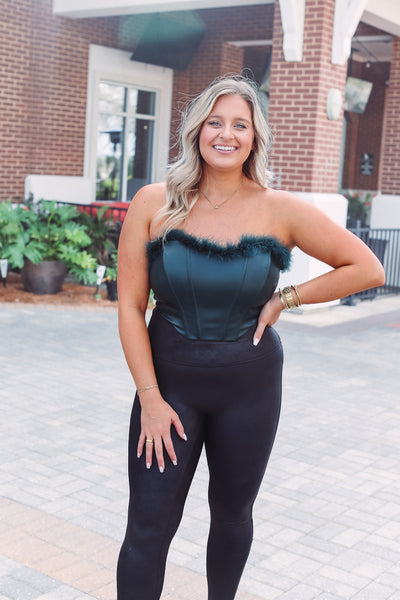Fur Corset Top